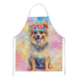 Picture of Carolines Treasures DAC2539APRON 0.01 x 30 x 27 in. Pomeranian Hippie Dawg Apron