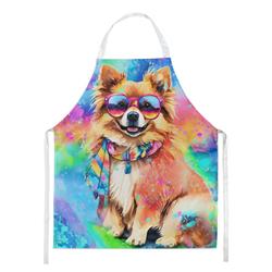 Picture of Carolines Treasures DAC2540APRON 0.01 x 30 x 27 in. Pomeranian Hippie Dawg Apron