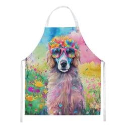 Picture of Carolines Treasures DAC2542APRON 0.01 x 30 x 27 in. Unisex Poodle Hippie Dawg Apron