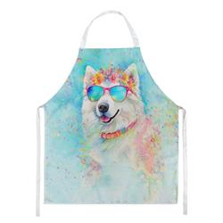 Picture of Carolines Treasures DAC2548APRON 0.01 x 30 x 27 in. Samoyed Hippie Dawg Apron