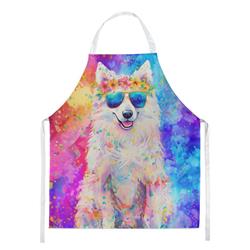 Picture of Carolines Treasures DAC2549APRON 0.01 x 30 x 27 in. Samoyed Hippie Dawg Apron