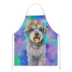 Picture of Carolines Treasures DAC2552APRON 0.01 x 30 x 27 in. Schnauzer Hippie Dawg Apron