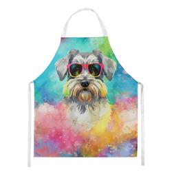 Picture of Carolines Treasures DAC2553APRON 0.01 x 30 x 27 in. Schnauzer Hippie Dawg Apron