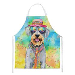 Picture of Carolines Treasures DAC2554APRON 0.01 x 30 x 27 in. Schnauzer Hippie Dawg Apron
