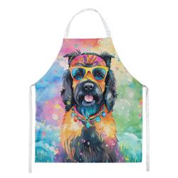 Picture of Carolines Treasures DAC2556APRON 0.01 x 30 x 27 in. Scottish Terrier Hippie Dawg Apron