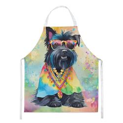 Picture of Carolines Treasures DAC2559APRON 0.01 x 30 x 27 in. Unisex Scottish Terrier Hippie Dawg Apron