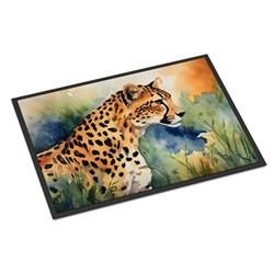 DAC2888JMAT 24 x 36 x 0.15 in. Polyester Cheetah Doormat