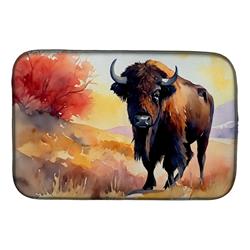 21 x 14 x 0.2 in. Polyester American Bison Dish Drying Mat