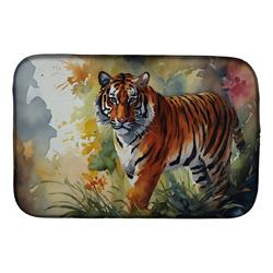 21 x 14 x 0.2 in. Polyester Bengal Tiger Dish Drying Mat