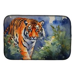 21 x 14 x 0.2 in. Polyester Bengal Tiger Dish Drying Mat
