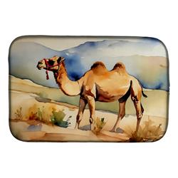 21 x 14 x 0.2 in. Polyester Camel Dish Drying Mat
