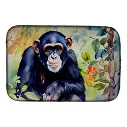 21 x 14 x 0.2 in. Polyester Chimpanzee Dish Drying Mat