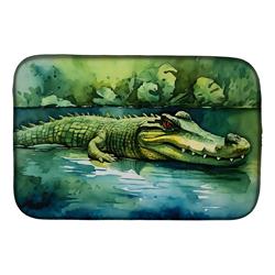 DAC2899DDM 21 x 14 x 0.2 in. Polyester Crocodile Dish Drying Mat