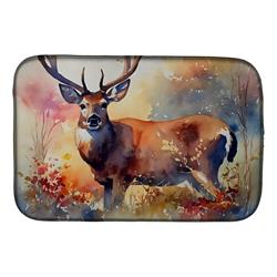 DAC2903DDM 21 x 14 x 0.2 in. Polyester Deer Dish Drying Mat