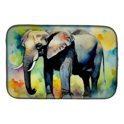 DAC2905DDM 21 x 14 x 0.2 in. Polyester Elephant Dish Drying Mat