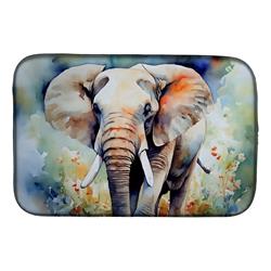 DAC2908DDM 21 x 14 x 0.2 in. Polyester Elephant Dish Drying Mat