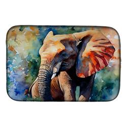 DAC2909DDM 21 x 14 x 0.2 in. Polyester Elephant Dish Drying Mat