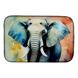 21 x 14 x 0.2 in. Polyester Elephant Dish Drying Mat