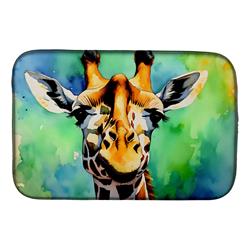 DAC2911DDM 21 x 14 x 0.2 in. Polyester Giraffe Dish Drying Mat