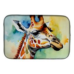 21 x 14 x 0.2 in. Polyester Giraffe Dish Drying Mat