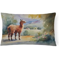 3 x 16 x 12 in. 100 Percent Polyester Llama Throw Pillow