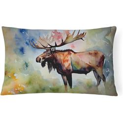 3 x 16 x 12 in. 100 Percent Polyester Moose Throw Pillow