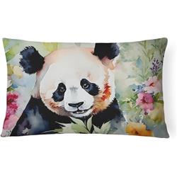 3 x 16 x 12 in. 100 Percent Polyester Panda Throw Pillow