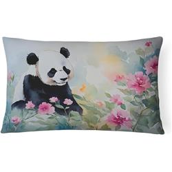 3 x 16 x 12 in. 100 Percent Polyester Panda Throw Pillow