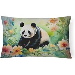 3 x 16 x 12 in. 100 Percent Polyester Panda Throw Pillow