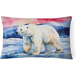 3 x 16 x 12 in. 100 Percent Polyester Polar Bear Throw Pillow