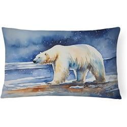 3 x 16 x 12 in. 100 Percent Polyester Polar Bear Throw Pillow