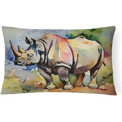 3 x 16 x 12 in. 100 Percent Polyester Rhinoceros Throw Pillow