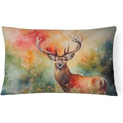 3 x 16 x 12 in. 100 Percent Polyester Deer Stag Throw Pillow