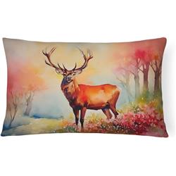 3 x 16 x 12 in. 100 Percent Polyester Deer Stag Throw Pillow
