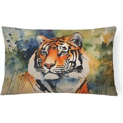 3 x 16 x 12 in. 100 Percent Polyester Tiger Throw Pillow