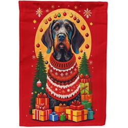 DAC3093CHF 0.15 x 40 x 28 in. Polyester German Wirehaired Pointer Holiday Christmas House Flag