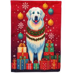 0.15 x 40 x 28 in. Polyester Great Pyrenees Holiday Christmas House Flag