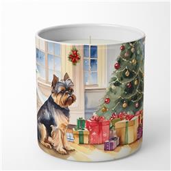 3.25 x 3.75 x 3.25 in. Ceramic Brussels Griffon Cozy Christmas Decorative Soy Candle