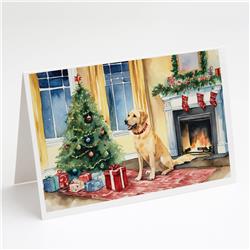 DAC2697GCA7P 7 x 5 x 0.01 in. Labrador Retriever Cozy Christmas Greeting Cards - Pack of 8