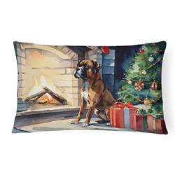 12 x 16 x 3 in. Polyester Boxer Cozy Christmas Throw Pillow