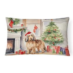 12 x 16 x 3 in. Polyester Otterhound Cozy Christmas Throw Pillow