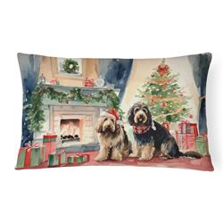 12 x 16 x 3 in. Polyester Otterhound Cozy Christmas Throw Pillow