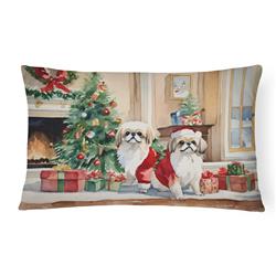 3 x 16 x 12 in. Pekingese Cozy Christmas Throw Pillow