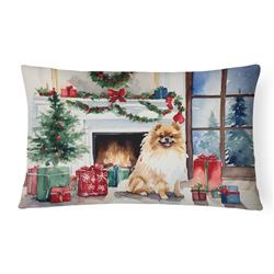 3 x 16 x 12 in. Pomeranian Cozy Christmas Throw Pillow
