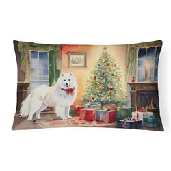 3 x 16 x 12 in. Samoyed Cozy Christmas Throw Pillow