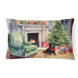3 x 16 x 12 in. Schipperke Cozy Christmas Throw Pillow