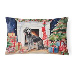 3 x 16 x 12 in. Scottish Deerhound Cozy Christmas Throw Pillow