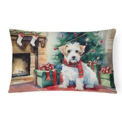 3 x 16 x 12 in. Sealyham Terrier Cozy Christmas Throw Pillow