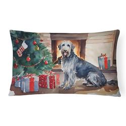 3 x 16 x 12 in. Irish Wolfhound Cozy Christmas Throw Pillow