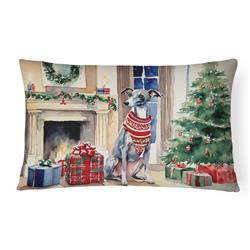 3 x 16 x 12 in. Italian Greyhound Cozy Christmas Throw Pillow